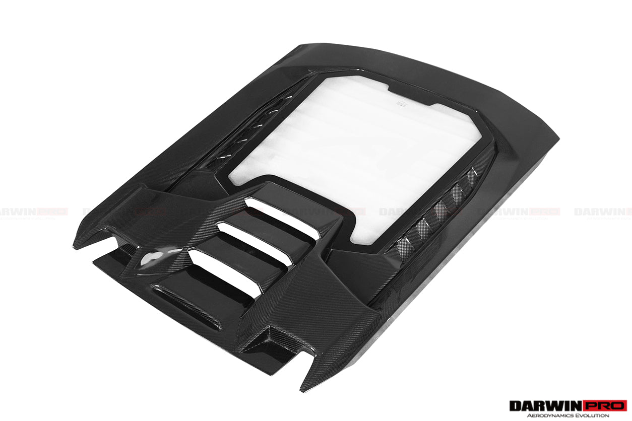 2015 - 2023 Lamborghini Huracan LP610 & LP580 & EVO Coupe Performante Style Carbon Fiber Spoiler Wing and Engine Hood